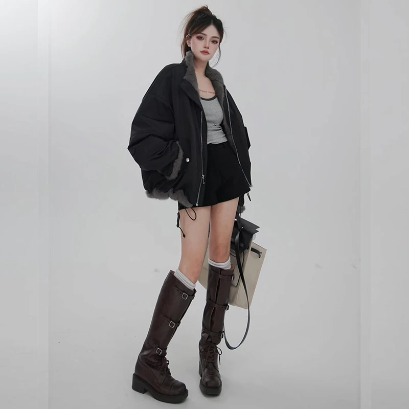 Женская куртка из кроличьей шерсти