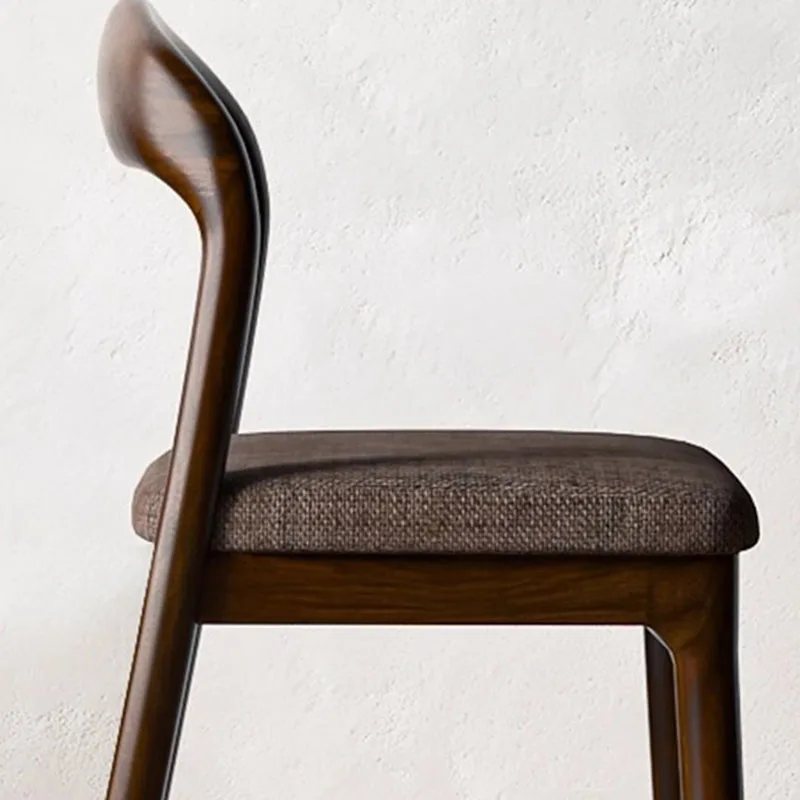 Деревянные барные стулья со спинкой - Фотография_2