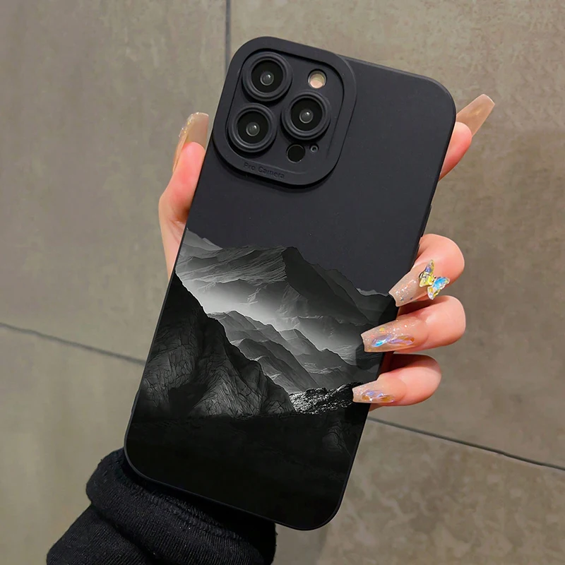 Black mountain ins design silicone