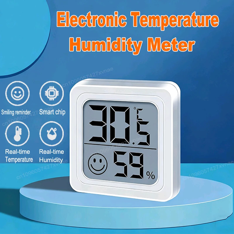 Мини жк-цифровой термометр гигрометр - Фотография_2