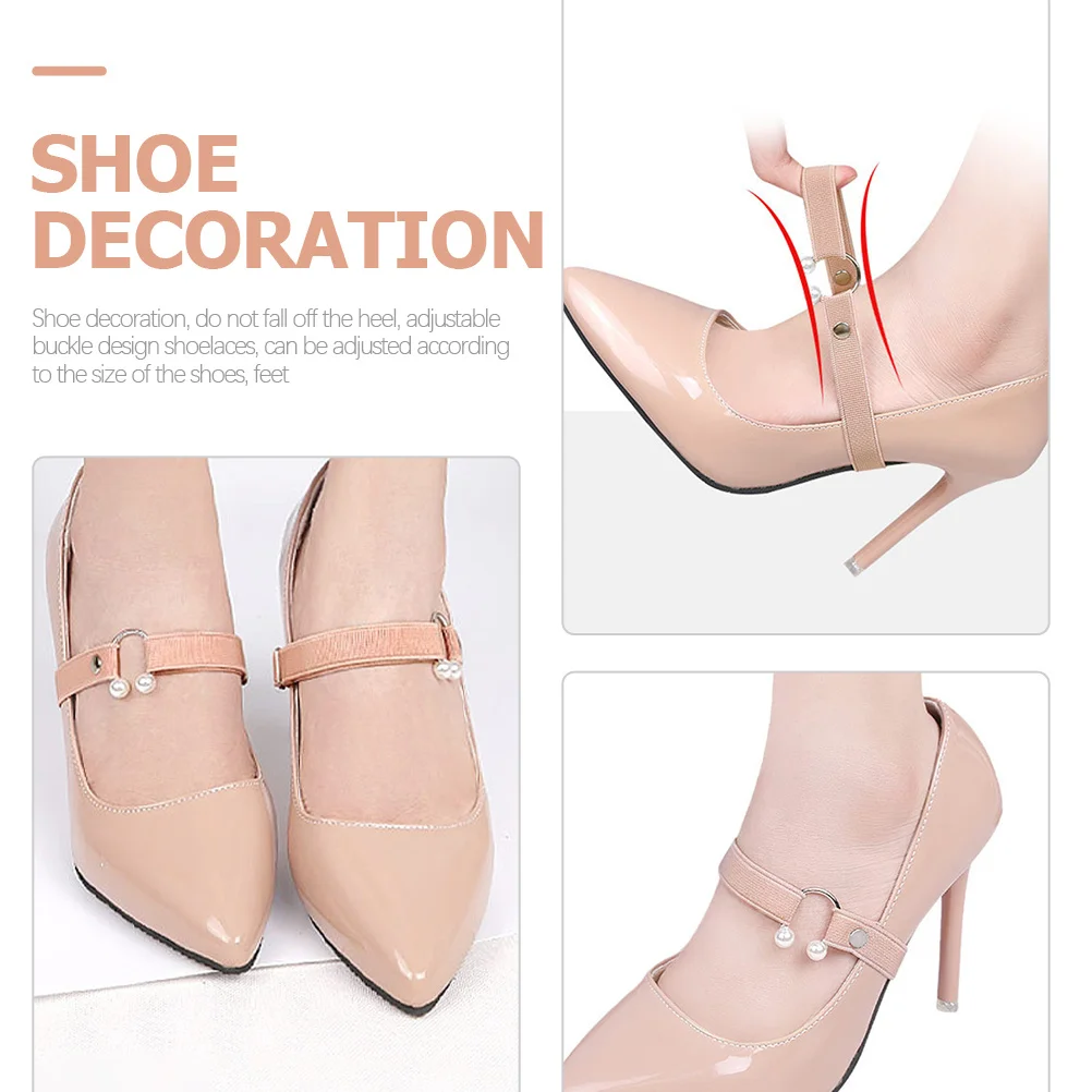 3 пары регулируемых ремешков на высоком каблуке с защитой от потери - Фотография_5