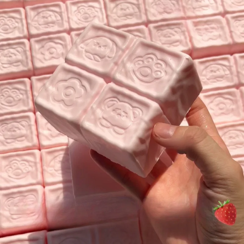 Мягкий кубик клубничного молока - Фотография_2