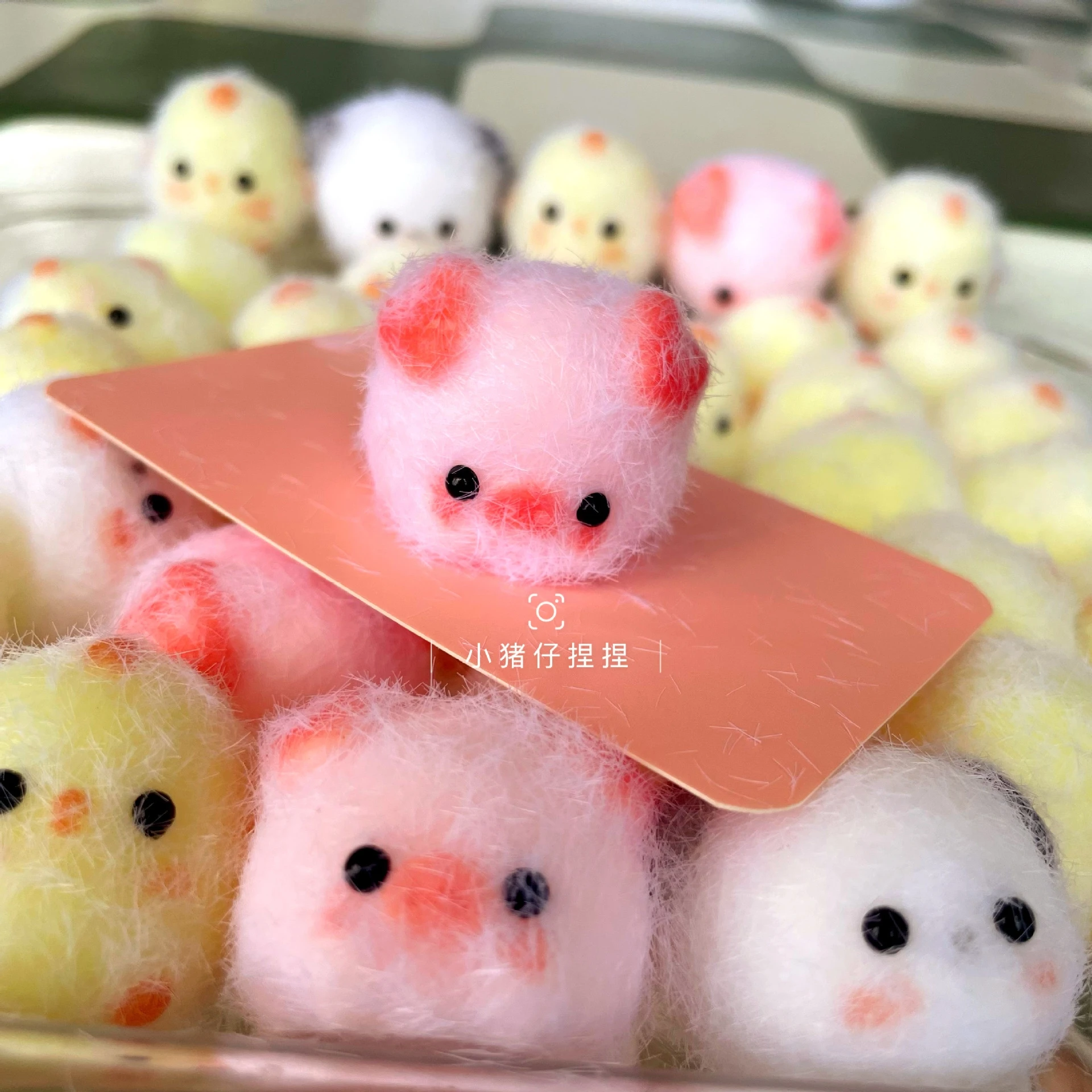 Sticky tpr squishy mini chick pig - Фотография_4