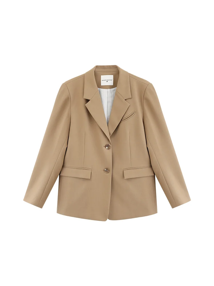 Элегантный винтажный свободный пиджак для женщин - Фотография_6