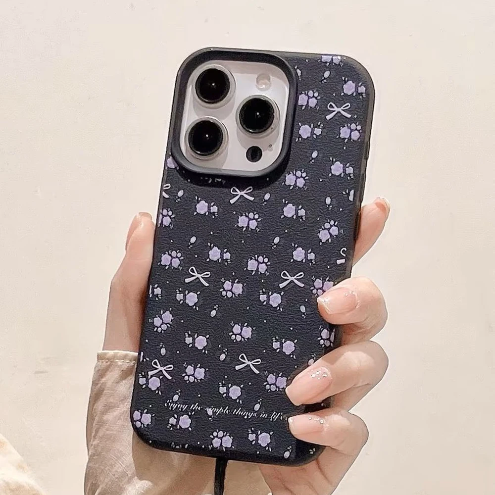 Кожаный чехол ins для iphone 16 pro max - Фотография_3