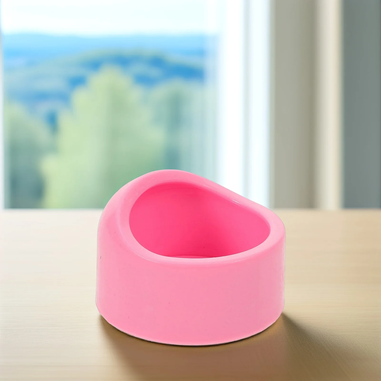 Миска для еды для хомяка круглой формы с полированной поверхностью - Фотография_4