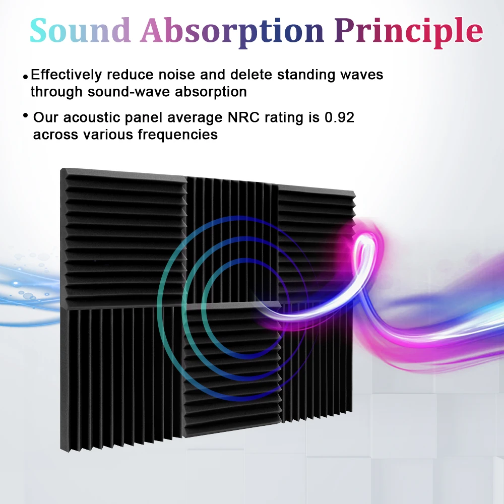 Шумоподавляющие акустические пенопластовые панели - Фотография_2