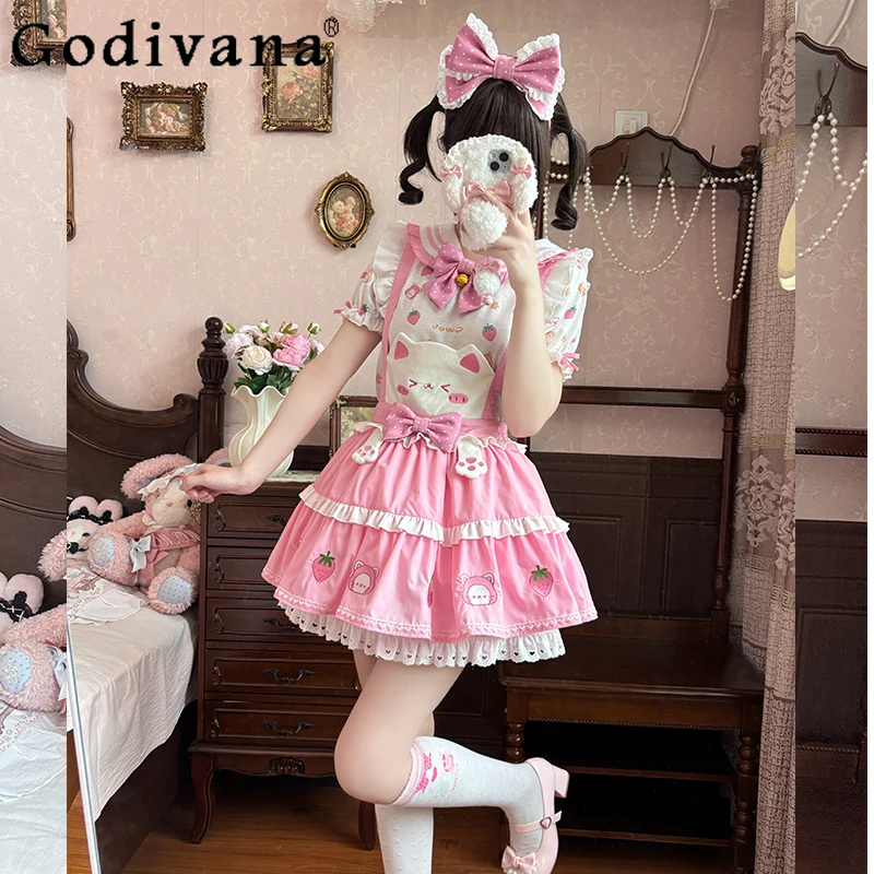 Оригинальная мягкая розовая юбка kawaii для девочек sk