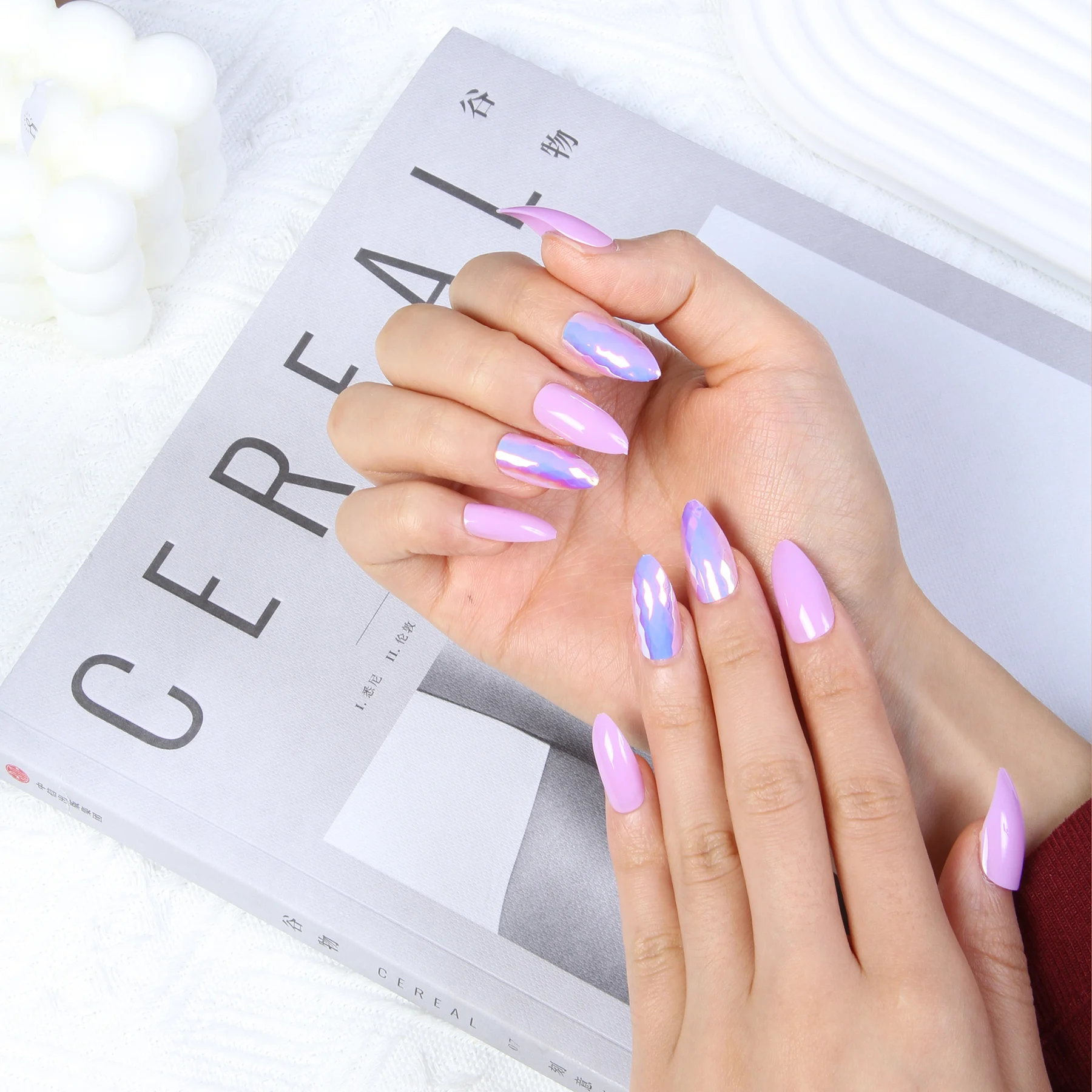 Наборы акриловых ногтей с полигелевыми - Фотография_5