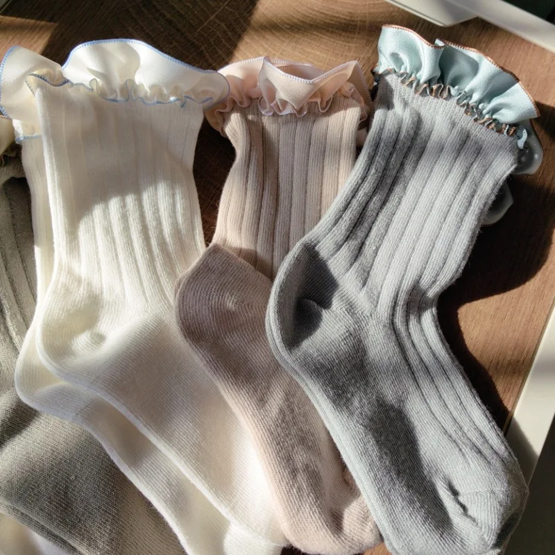 Детские носки, хлопковые носки-трубочки для новорожденных - Фотография_5