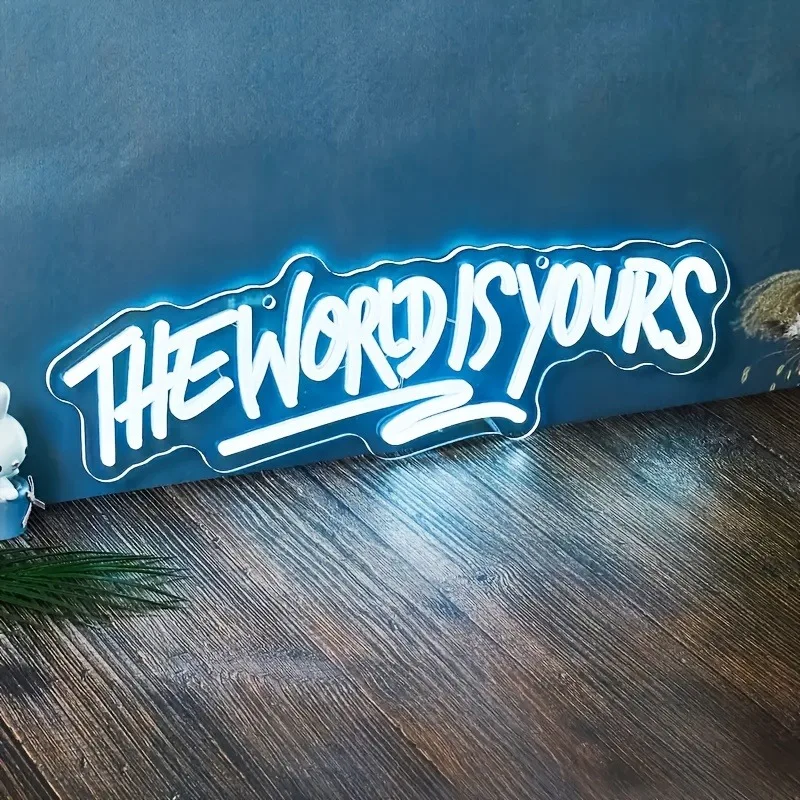 Светодиодный переключатель неоновой вывески world is yours - Фотография_2