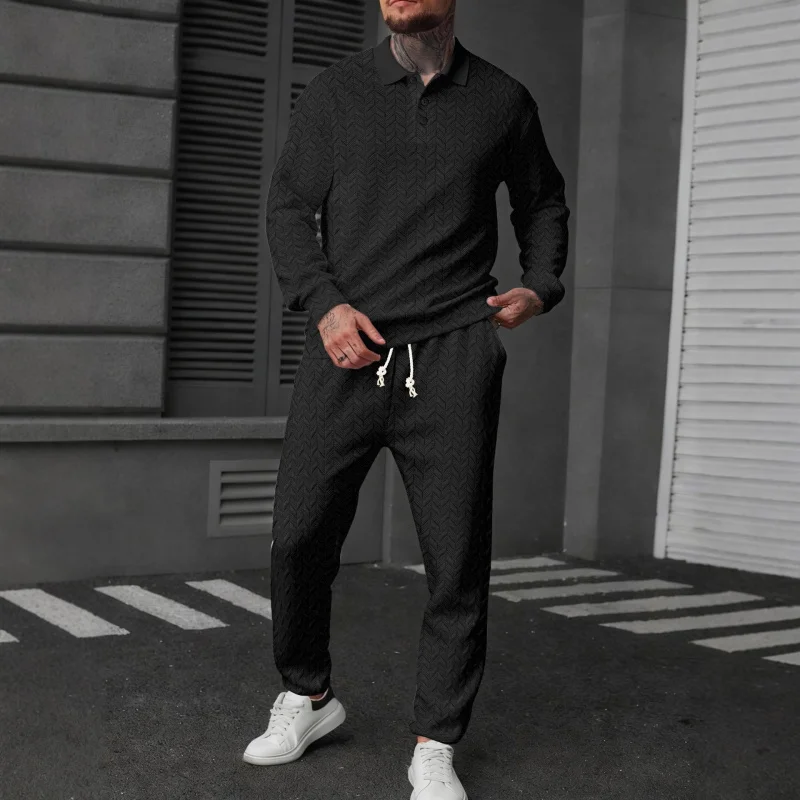 Menpolom мужская спортивная рубашка-поло с длинными рукавами - Фотография_4