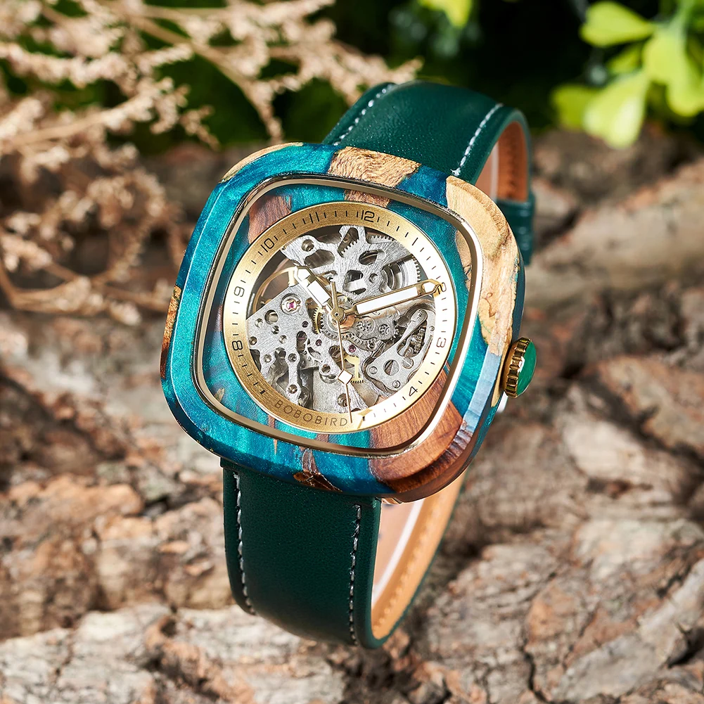 Персонализированные мужские механические часы bobo bird - Фотография_3