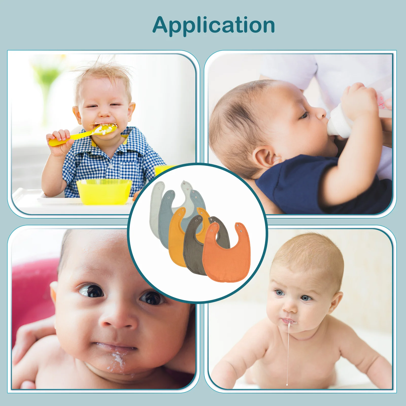 Хлопковые детские нагрудники для малышей - Фотография_5