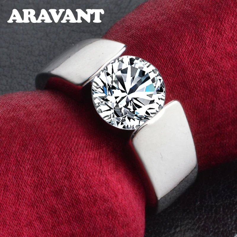 Aravant 925 серебро 8 мм циркон