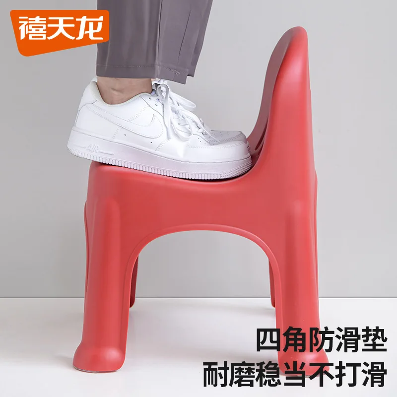 Aoliviya длинный пластиковый маленький стул - Фотография_4