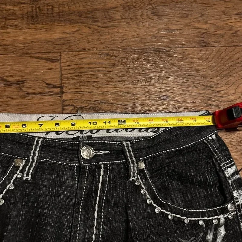 Y2k модные новые свободные джинсовые - Фотография_3