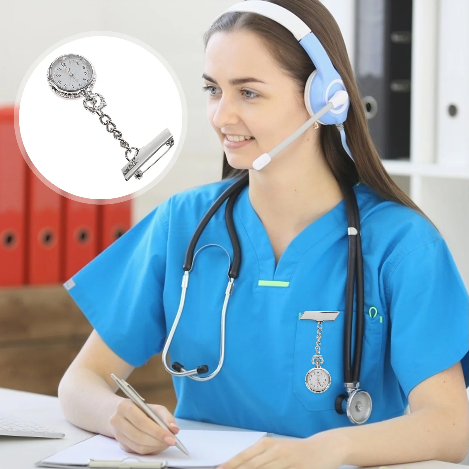 Подвесные карманные часы для медсестры для врача