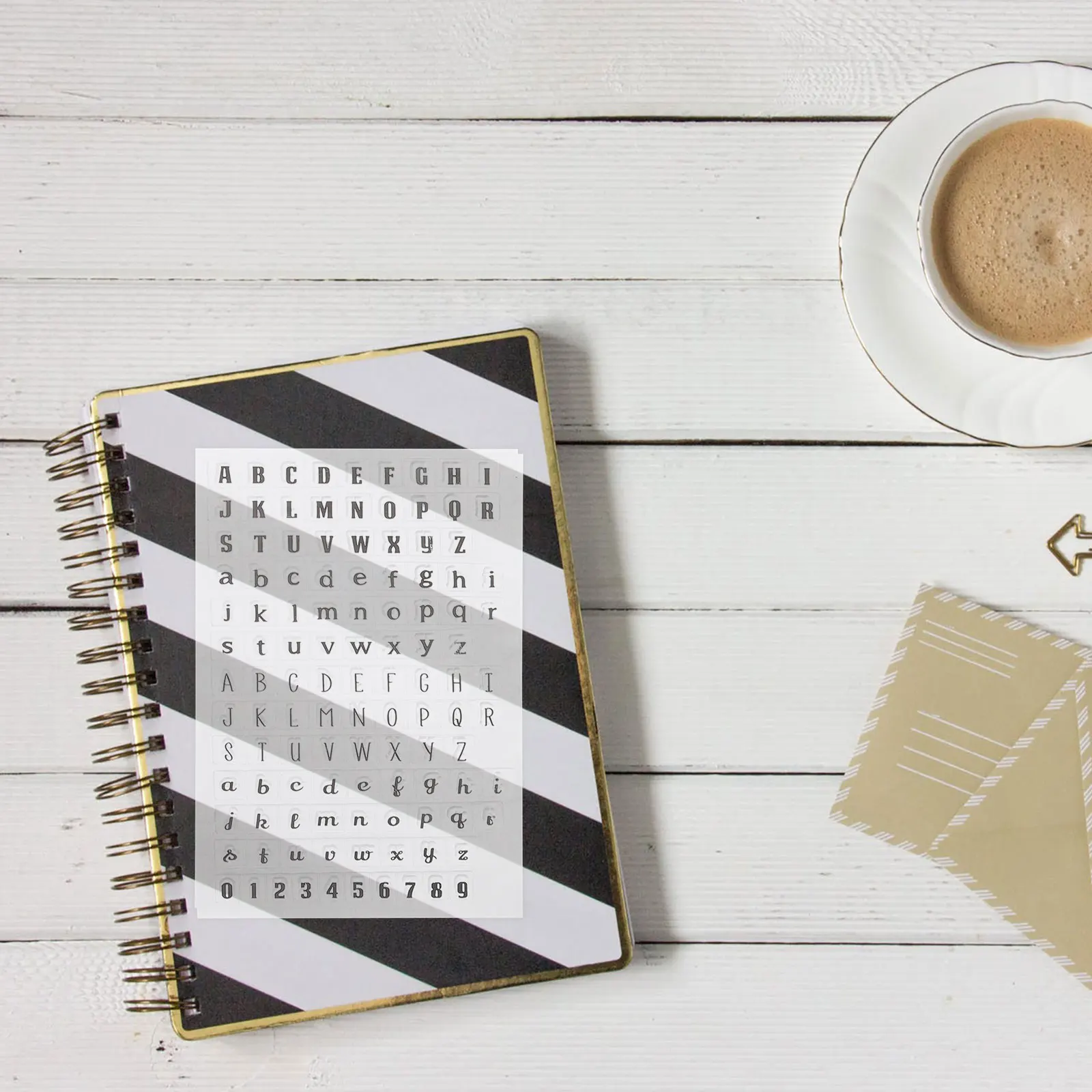 Набор прозрачных силиконовых штампов из 4 предметов