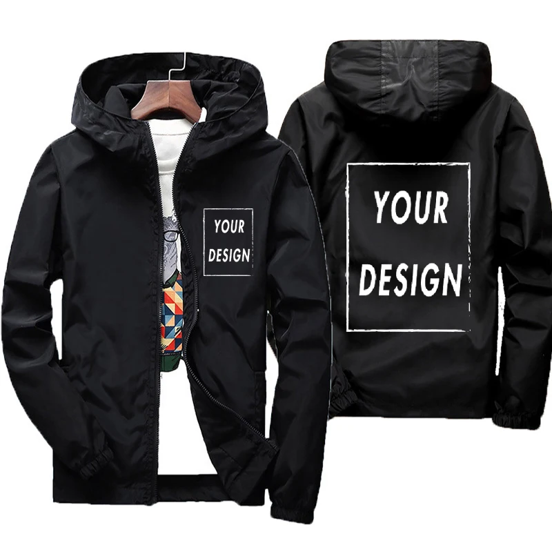 Custom brand logo autumn jacket