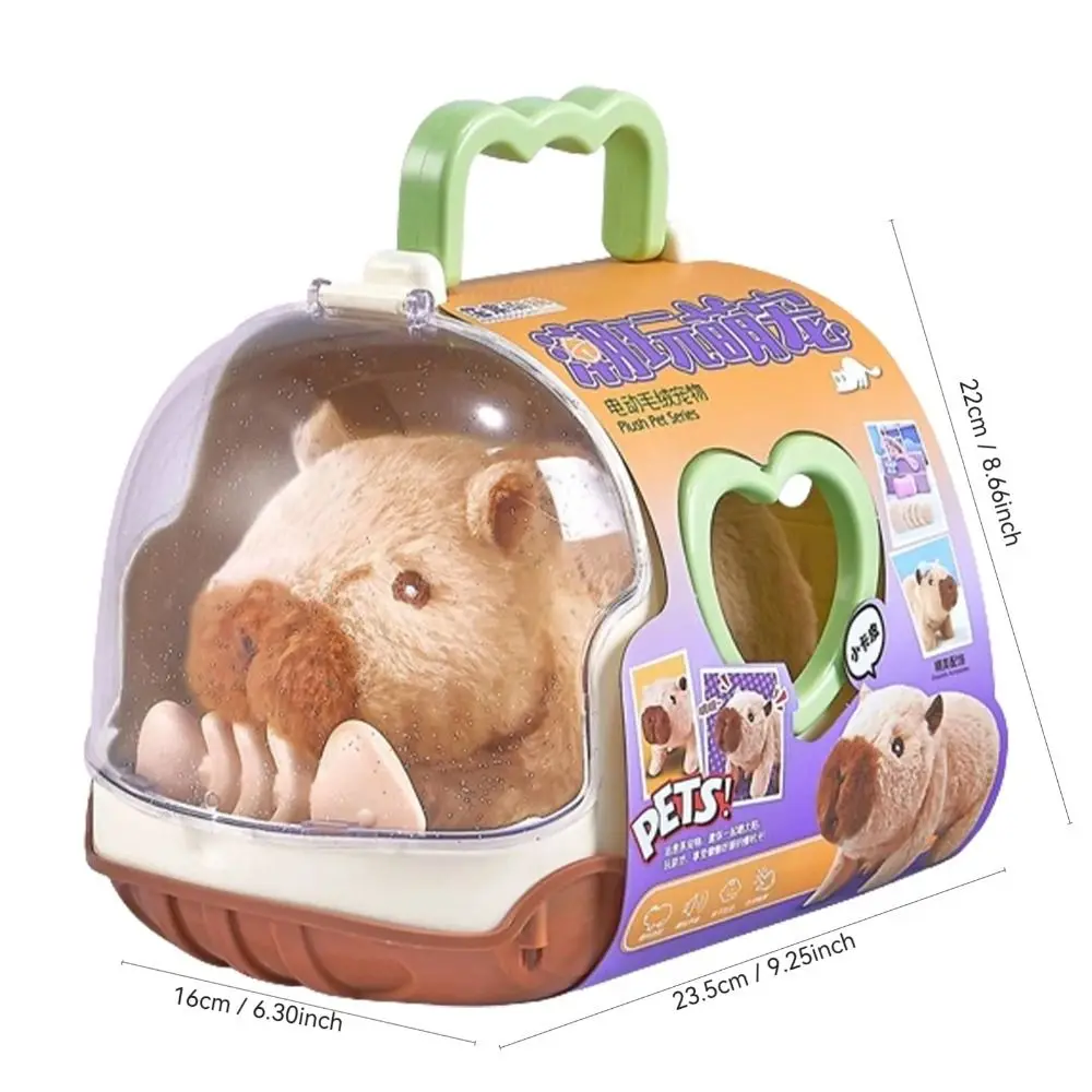 Перезаряжаемая электрическая игрушка-капибара со звуком - Фотография_6