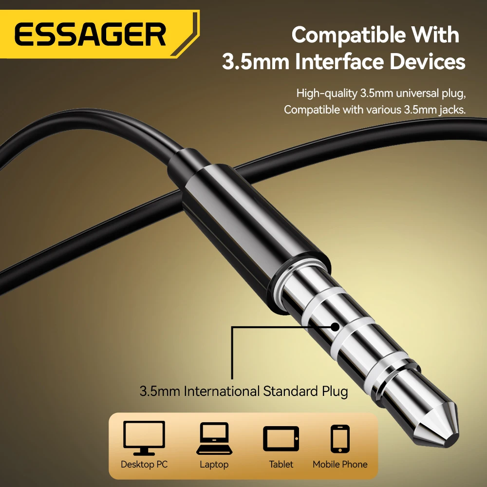 Проводные наушники essager 3 - Фотография_6