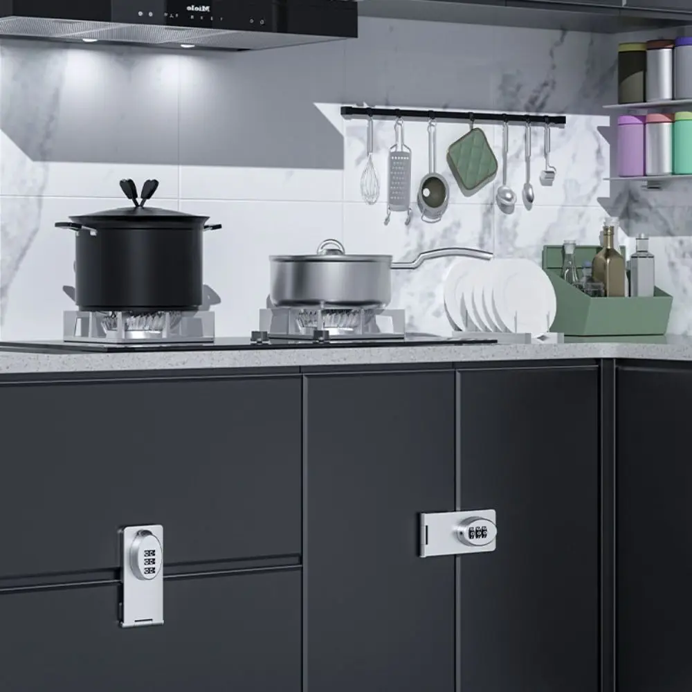 Креативный 3-значный дверной замок шкафа - Фотография_3