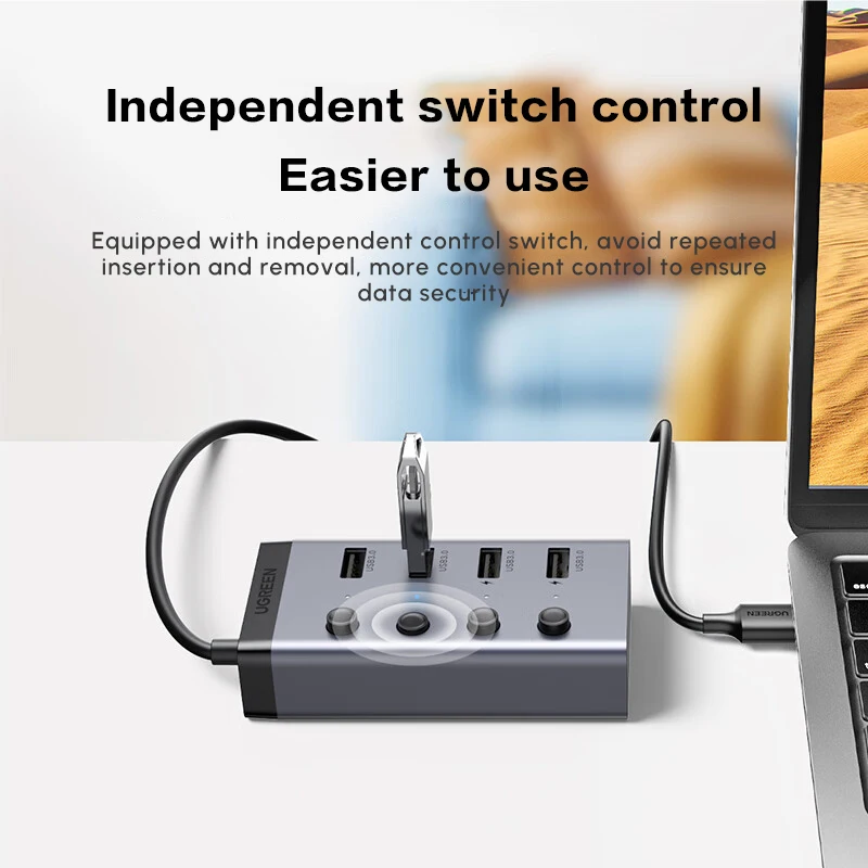 Концентратор usb 3.0 с питанием от ugreen - Фотография_3