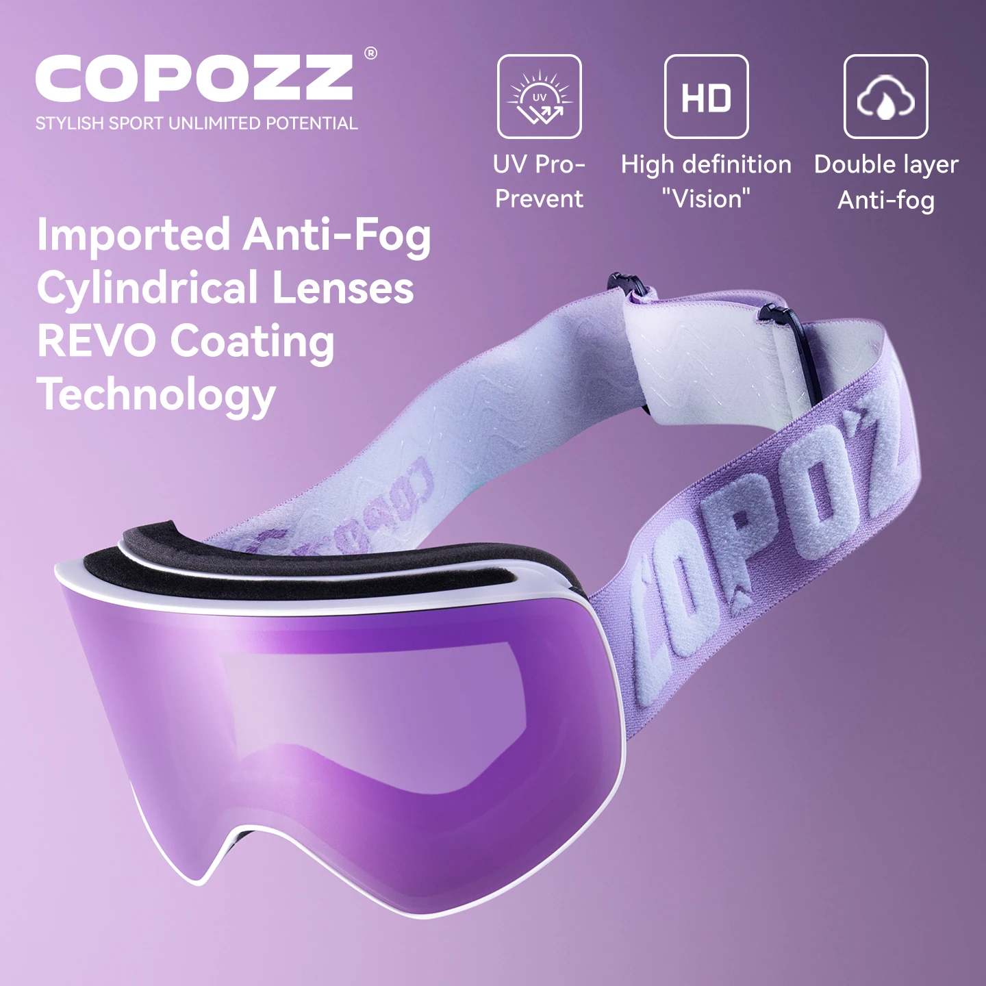 Copozz брендовые лыжные очки для мужчин и женщин - Фотография_3