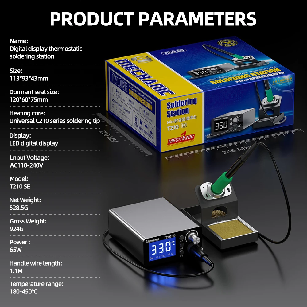 Mechanic t210 se умная паяльная - Фотография_6
