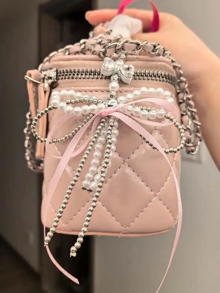 Ins sweet pink bow телефонная цепочка