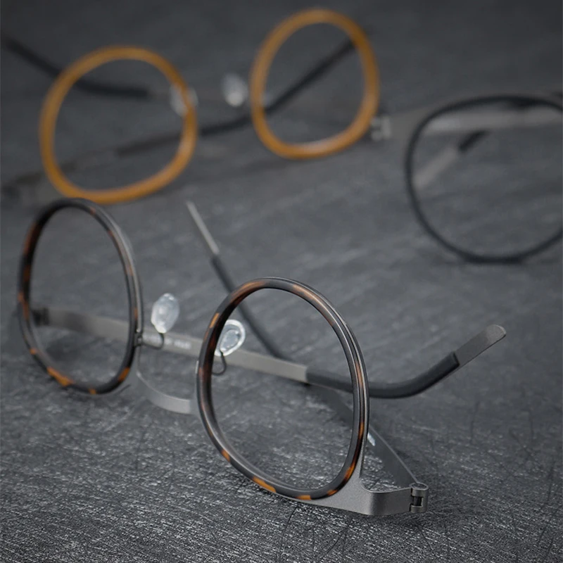 Датская брендовая копия ультралегких безвинтовых очков из чистого титана - Фотография_3