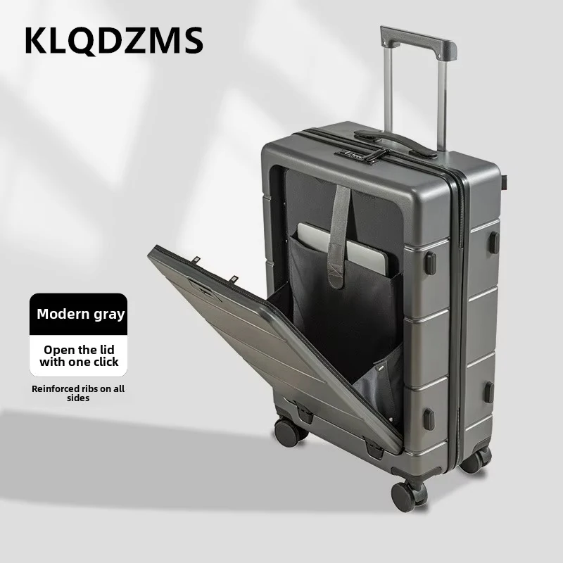 Klqdzms ручной дорожный чемодан с передним отверстием для ноутбука - Фотография_3