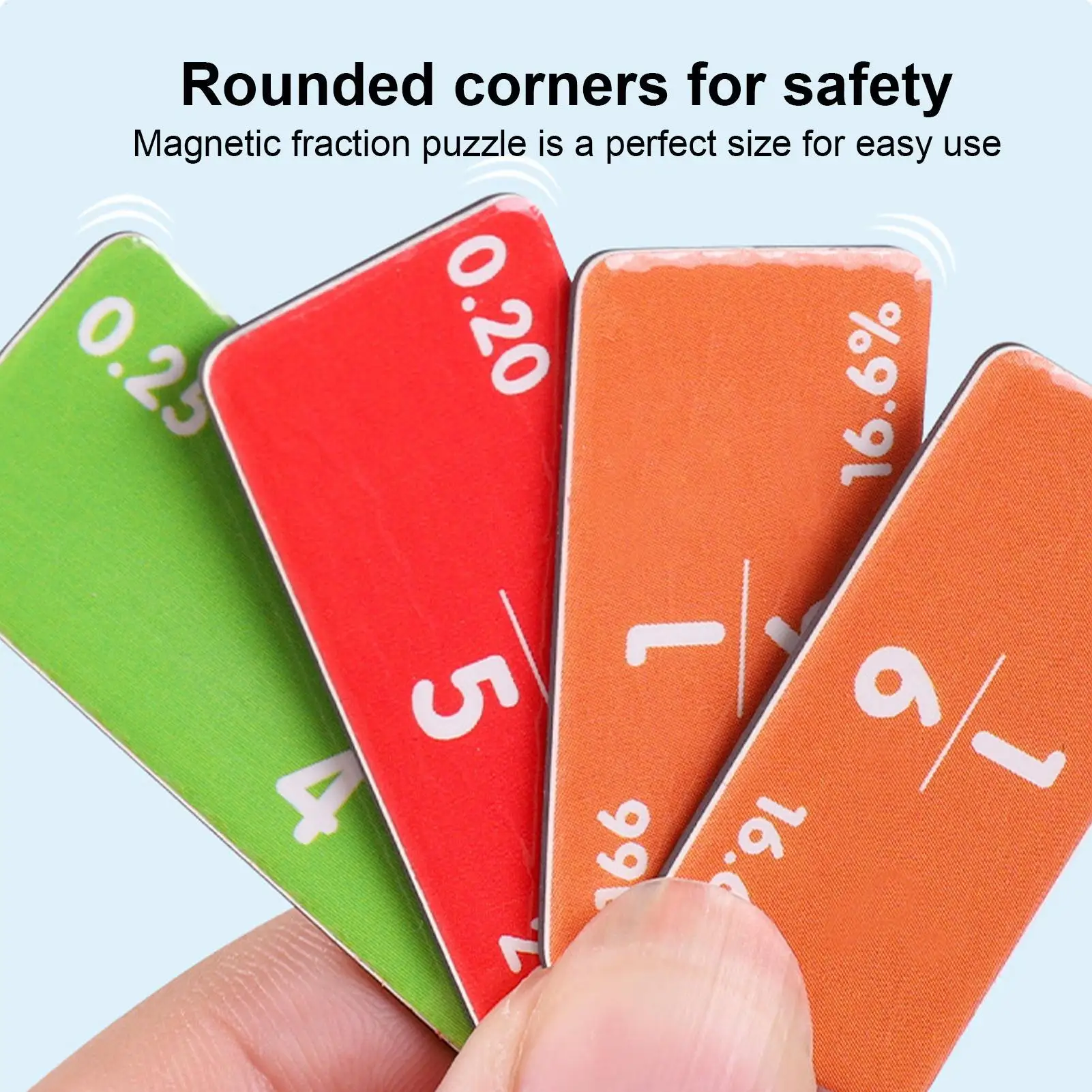 Обучающая головоломка с магнитными дробями - Фотография_2