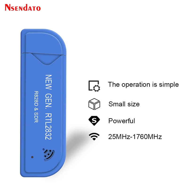 Цифровой тюнер rtl2832u & r828d sdr usb2.0 tv stick