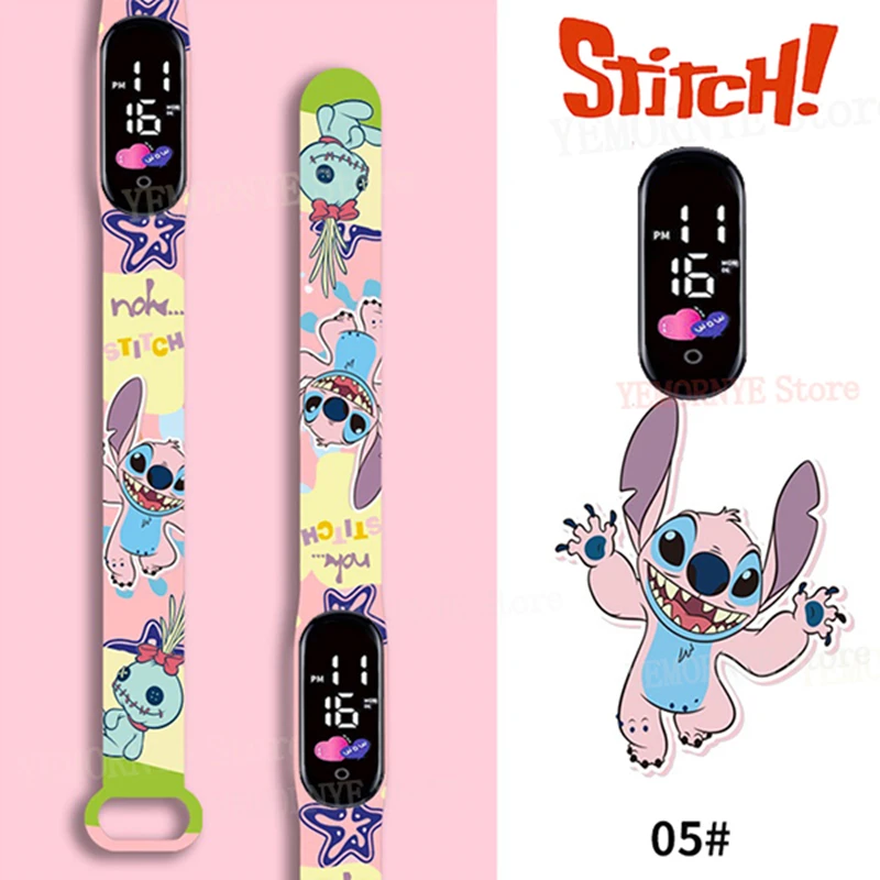 Цифровые детские часы disney stitch