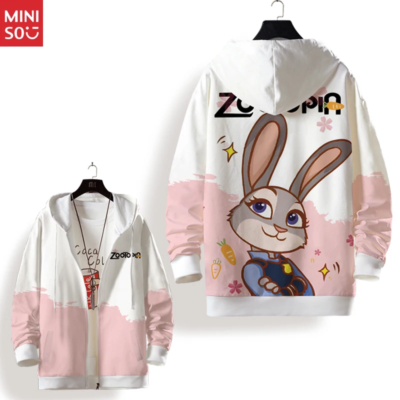 Мужской кардиган с капюшоном miniso zootopia