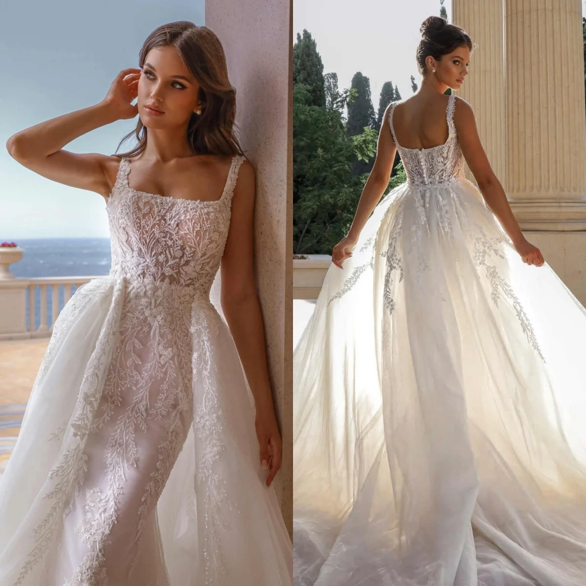 Белое кружевное свадебное платье - Фотография_5