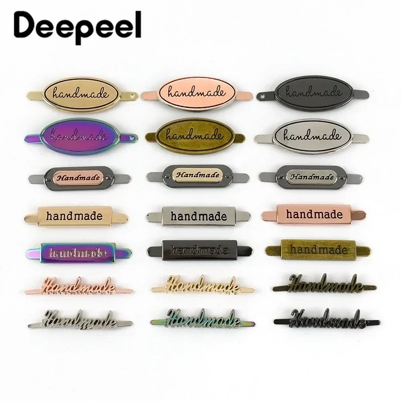 Deepeel 35/40 мм металлическая этикетка для сумок ручной работы