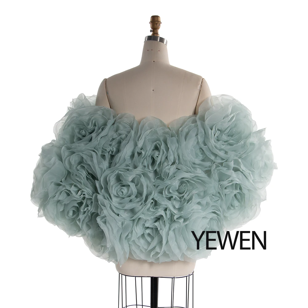 Великолепная 3d цветочная шаль ручной работы - Фотография_2