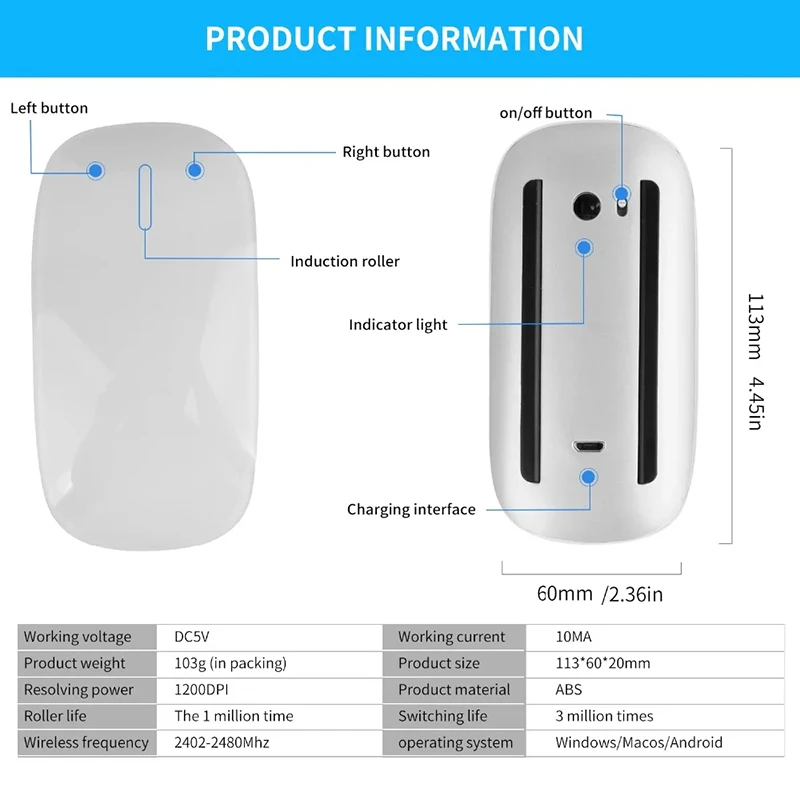 Xiaomi беспроводная bluetooth волшебная - Фотография_4