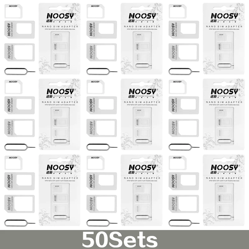 50 комплектов адаптеров 4 в 1 noosy