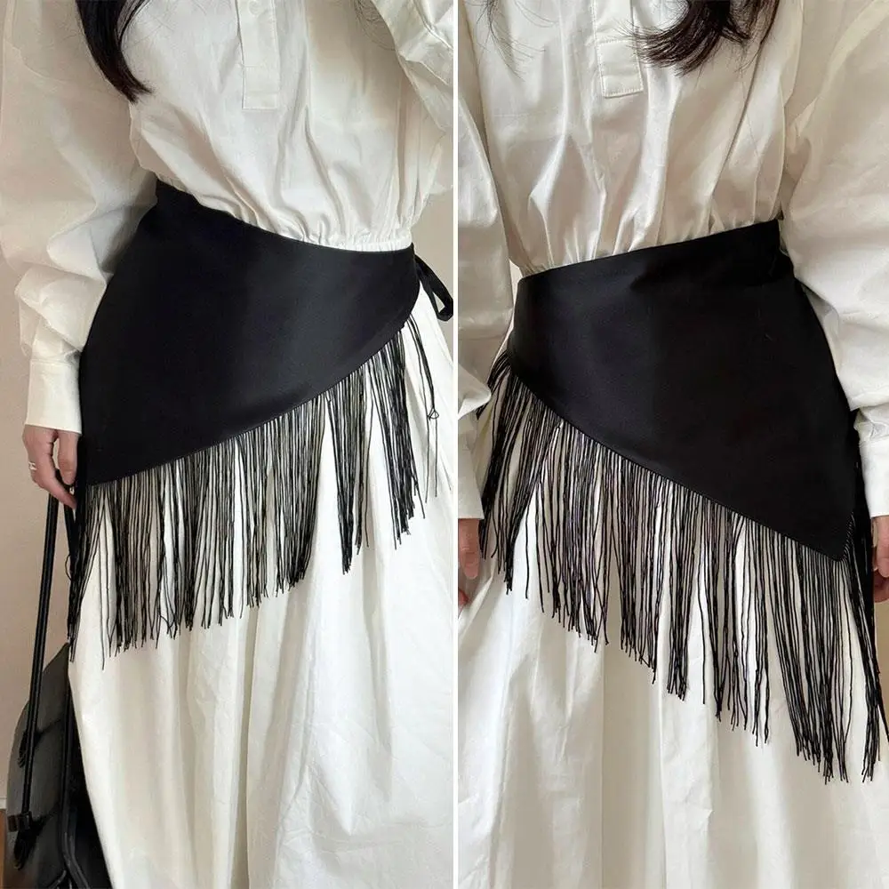 Черный пояс с треугольниками в стиле ретро - Фотография_4