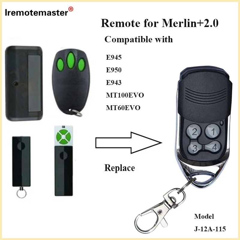 Пульт дистанционного управления для гаражных ворот merlin e943 e945m e950