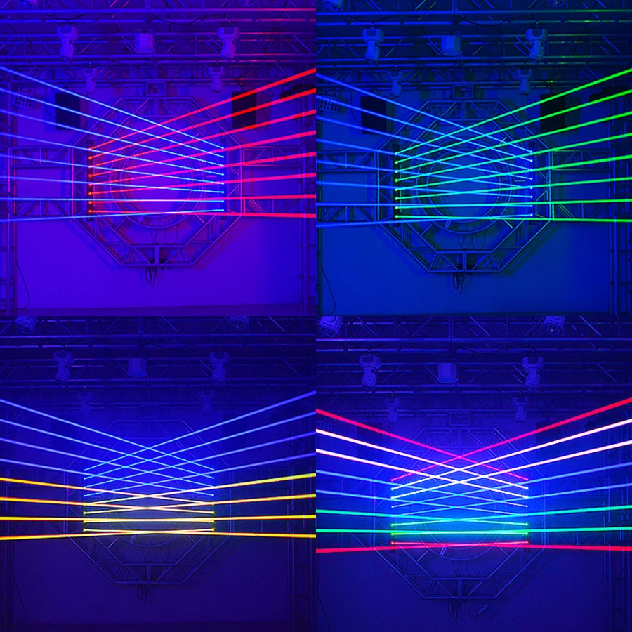 8 глаз, движущиеся лазерные огни rgb - Фотография_6