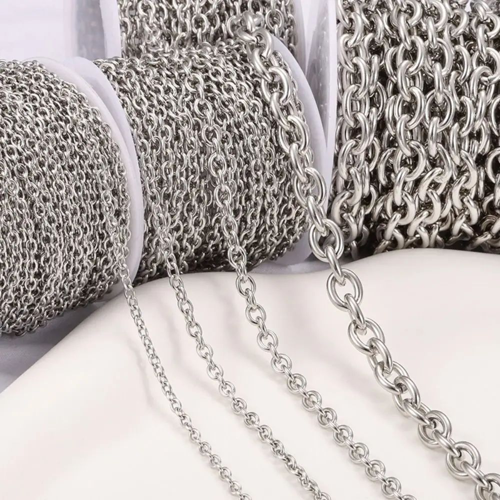 Плоские цепочки с крестом из нержавеющей стали - Фотография_3