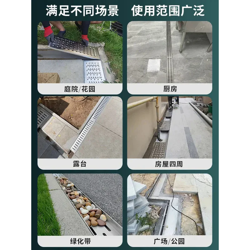 Готовая дренажная канавка с u-образной канавкой - Фотография_4