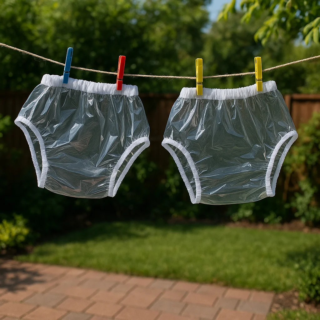 Однотонные водонепроницаемые подгузники для взрослых - Фотография_2