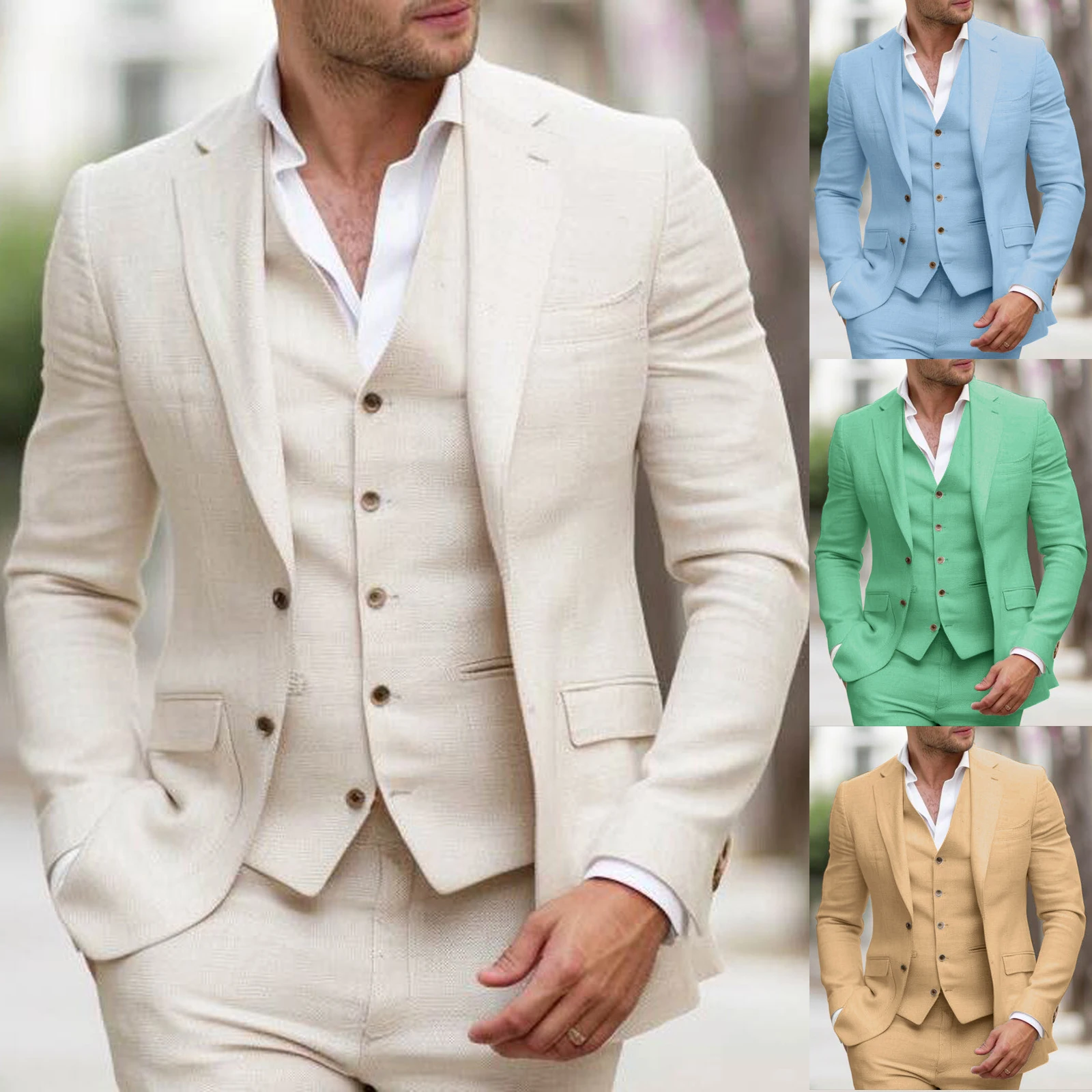 Льняные повседневные костюмы для