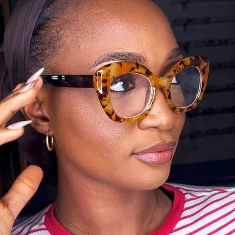 Модная женская оправа для очков «кошачий глаз» - Фотография_3